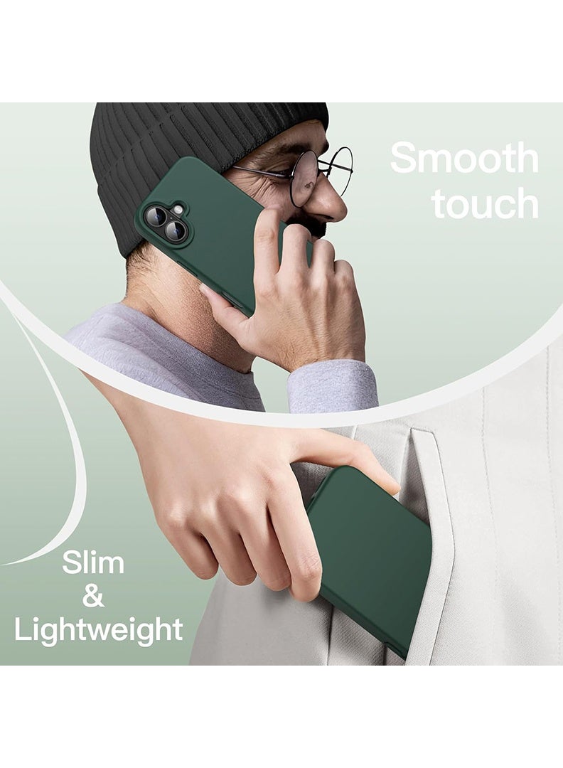 Case Up Compatible with Apple iPhone 17  Case, Soft & Premium Liquid Silicone [Anti-Scratch Microfiber Lining] Shockproof Protective Slim Phone Cover for Apple iPhone 17 2025, Green - Image 5